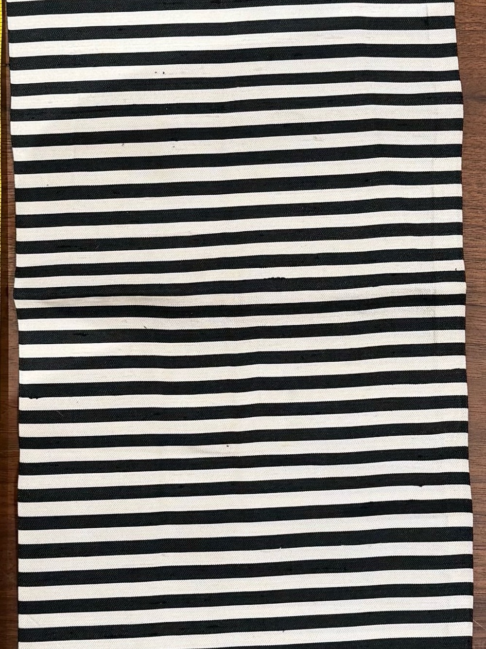 Paloma Picasso Black and White Striped Table Runner